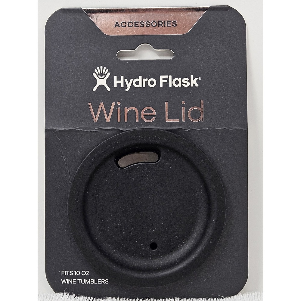 Hydro Flask Wine Tumbler Sip Lid, Black, for 10oz Tumbler, New/Creased Package